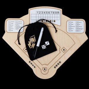 ⚾️ Vtg Baseball Game - Across The Board  Handcrafted Travel Bag Maple Wood NEW